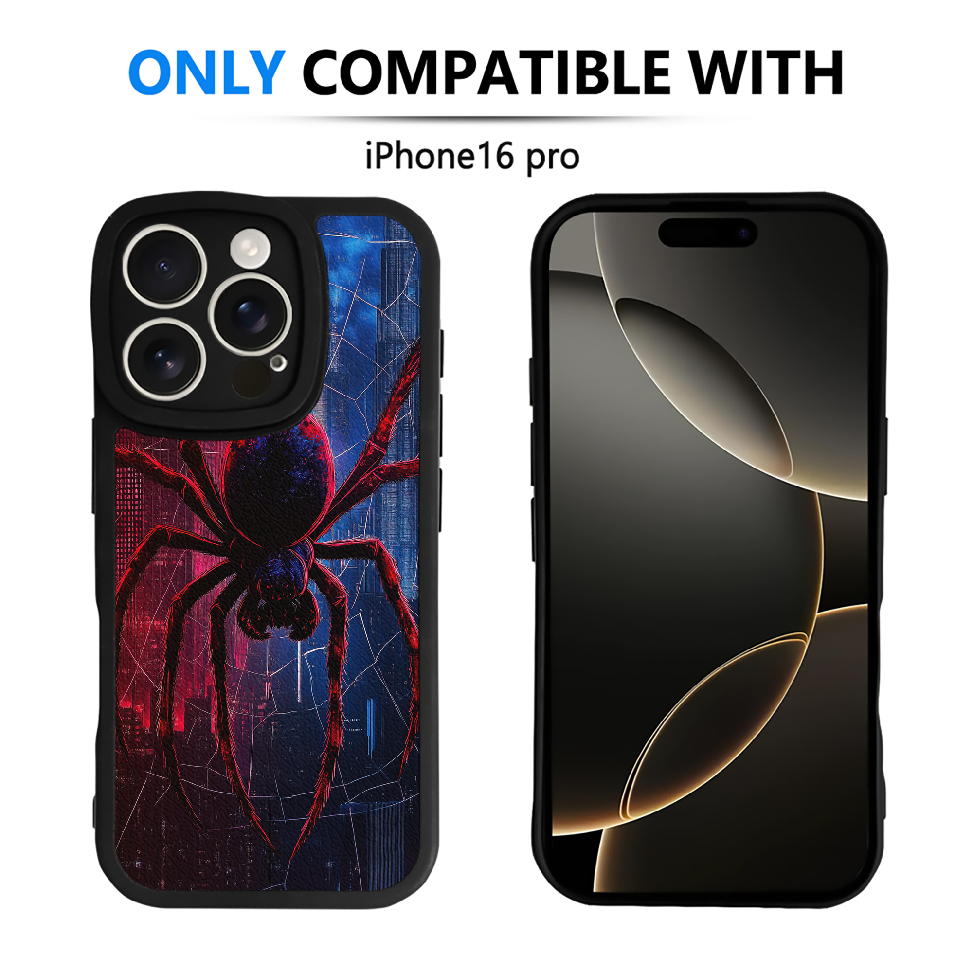 （画像用） Spider Man スパイダーマン 【iPhone 16シリーズ対応】シリコンスマホケース（レザー調） 材質：シリコン